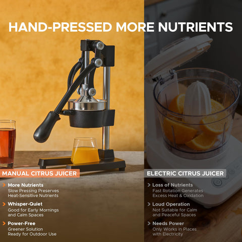 CO-Z stainless steel fruit-contact parts ensure safe, hygienic juice every time.