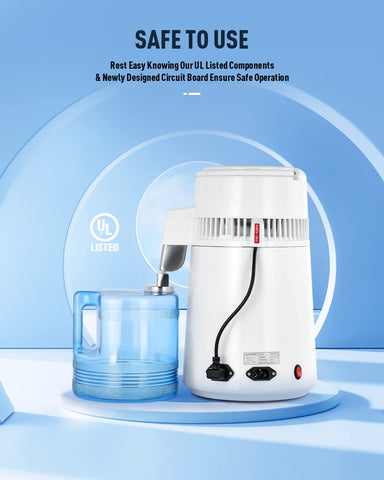 CO-Z distiller auto shutoff feature provides safety during unattended distillation.