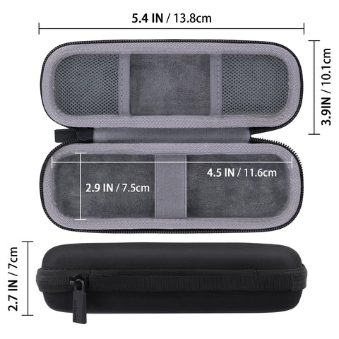 co2crea hard travel case soft hand strap for comfortable handling on trips