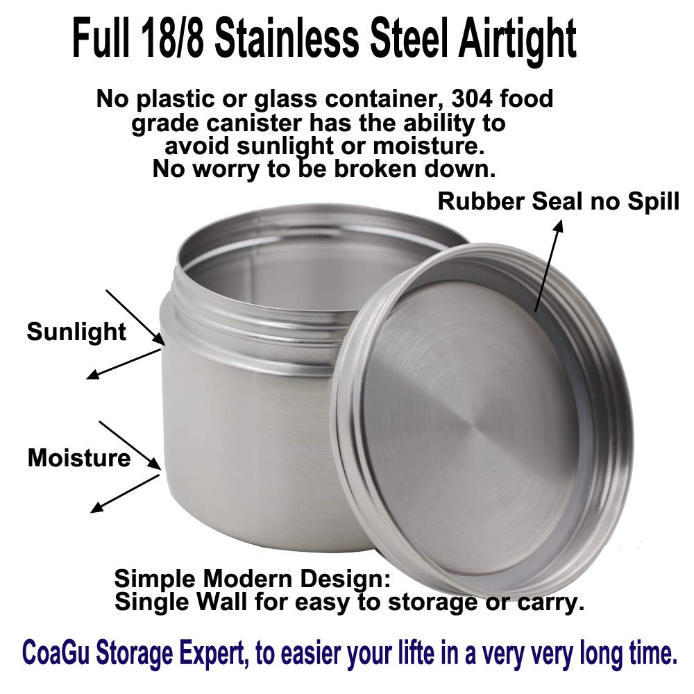 CoaGu 8oz sugar canister helps keep pantry items organized.
