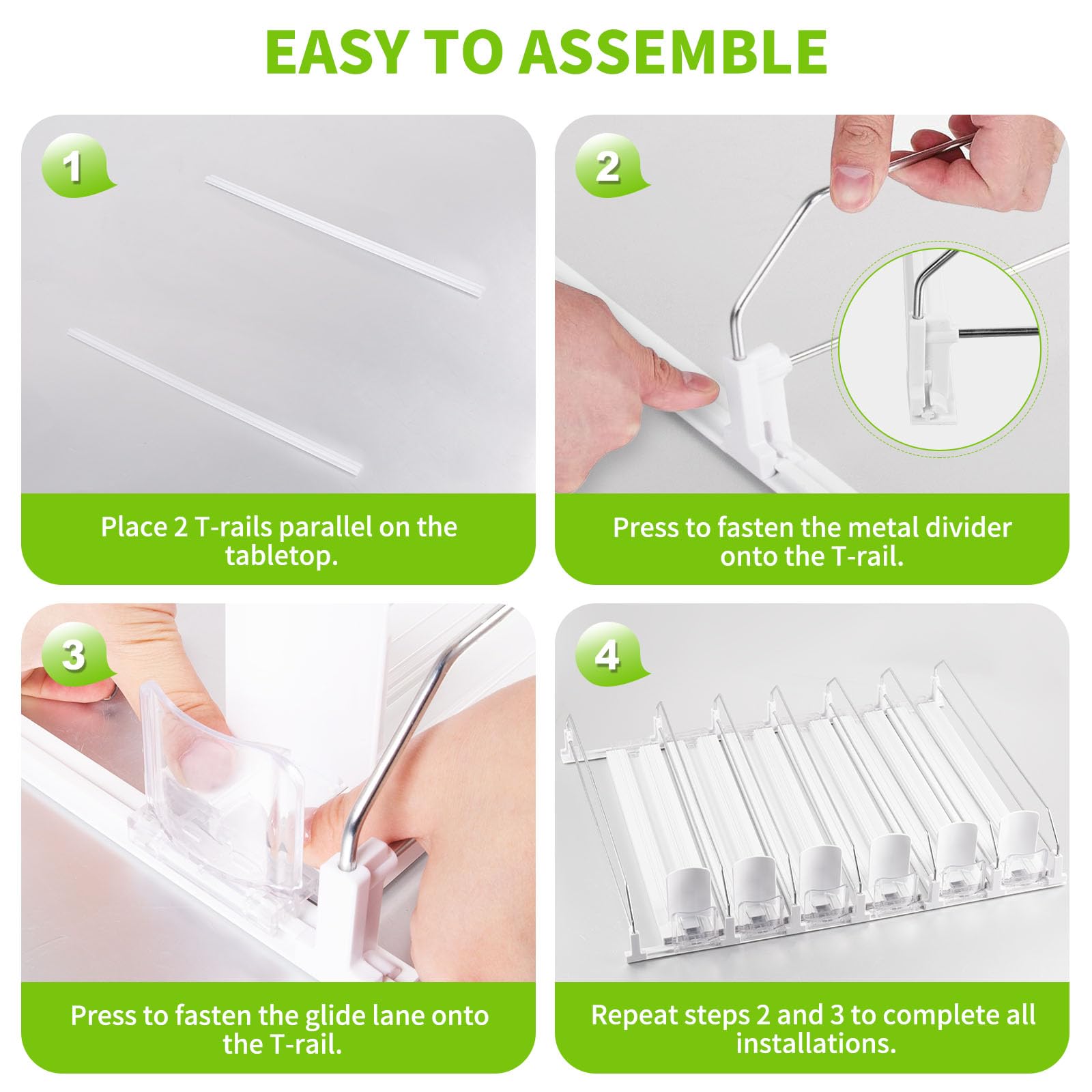 Coanto adjustable-width design accommodates various bottle sizes for a flexible fridge fit