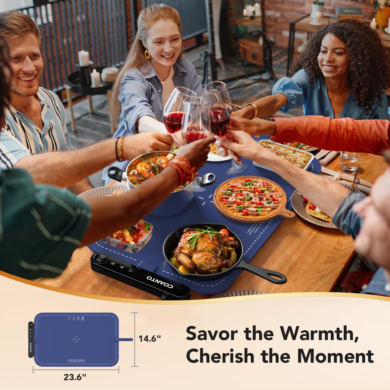 Coanto dishwasher-safe design simplifies cleaning after busy catering sessions.