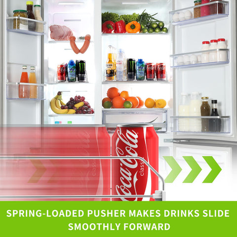 Coanto six-row soda can dispenser neatly holds up to 30 cans