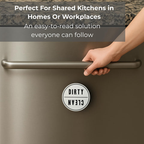 Coastville Compact 3x3-inch sign fits any dishwasher interior.