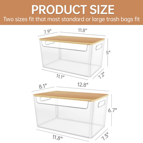 COAZEX under-sink small trash bag holder saving space under the sink.