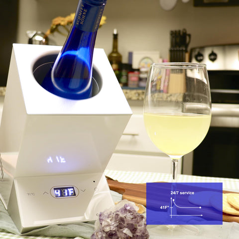 Cobalance LED indicator lights up when target temperature is reached.