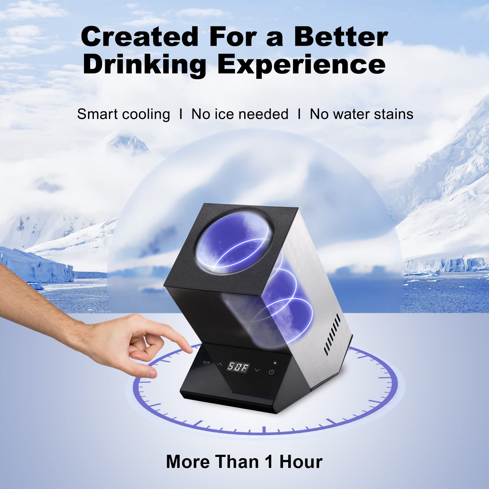 Cobalance iceless design cools without ice for clean service