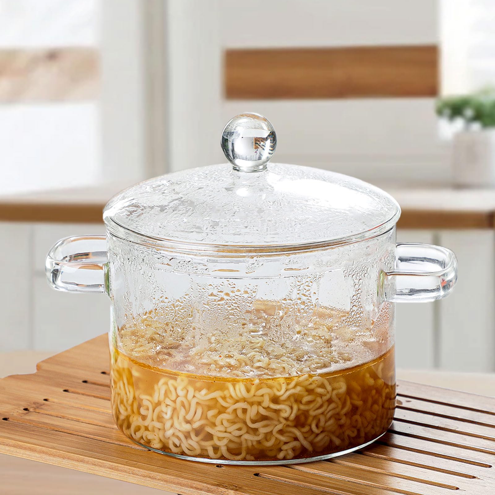 COBKSXUEP lightweight yet durable glass cookware ideal for stove use.