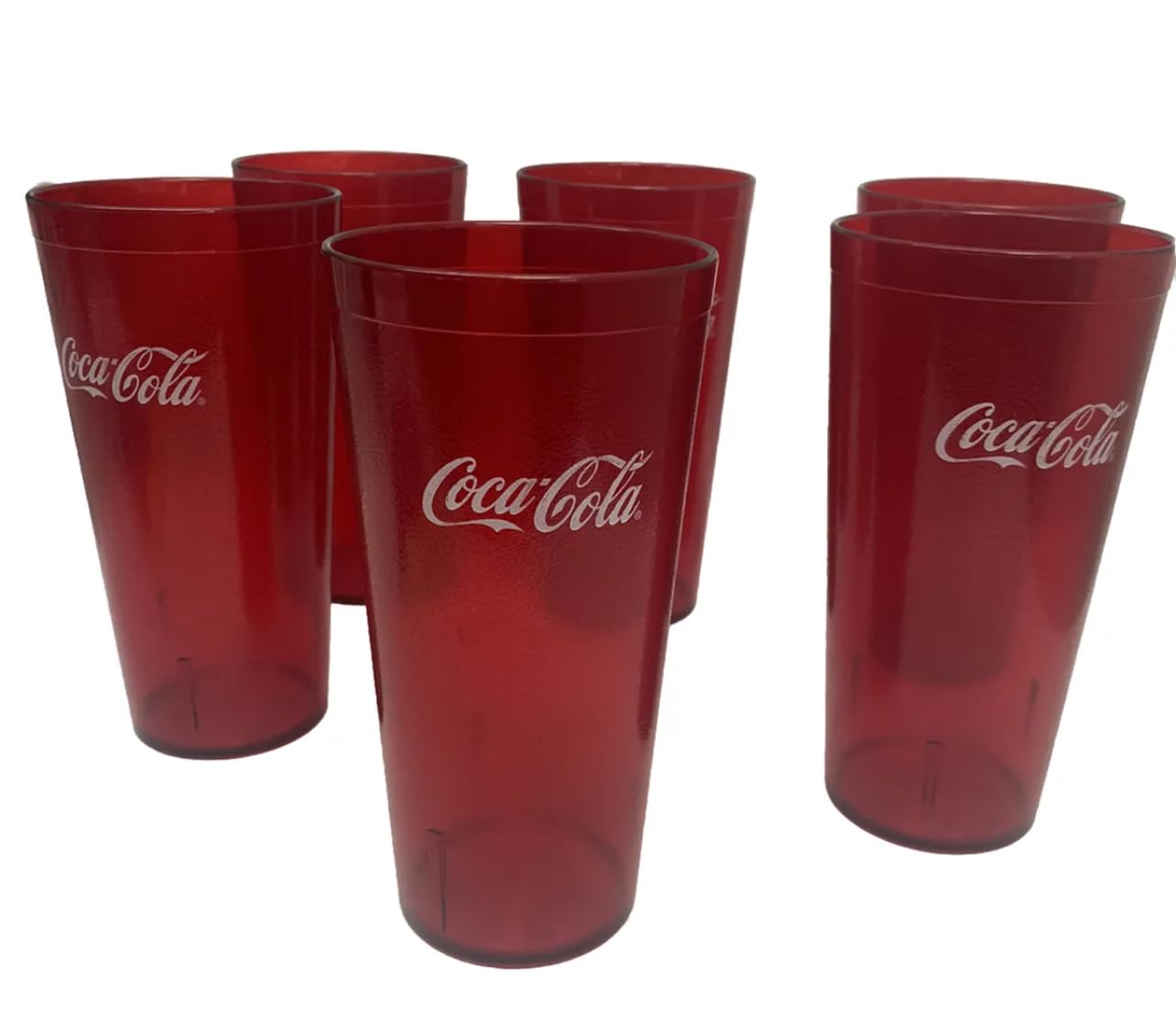 Coca-Cola 24oz red tumbler close-up showing color and sealing quality