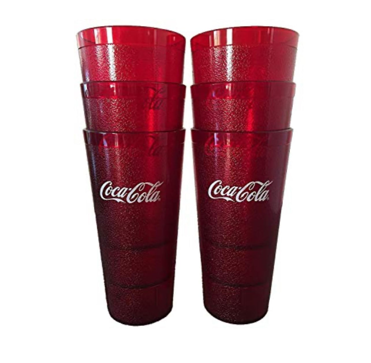 Coca-Cola Supply Depot 24oz red tumbler front view for restaurant use
