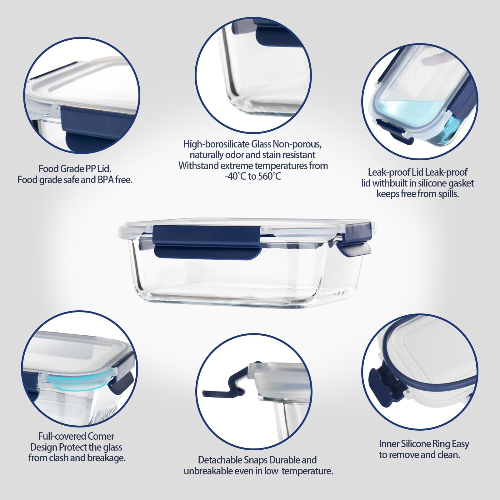Coccot BPA-free glass keeps food safe for reheating.