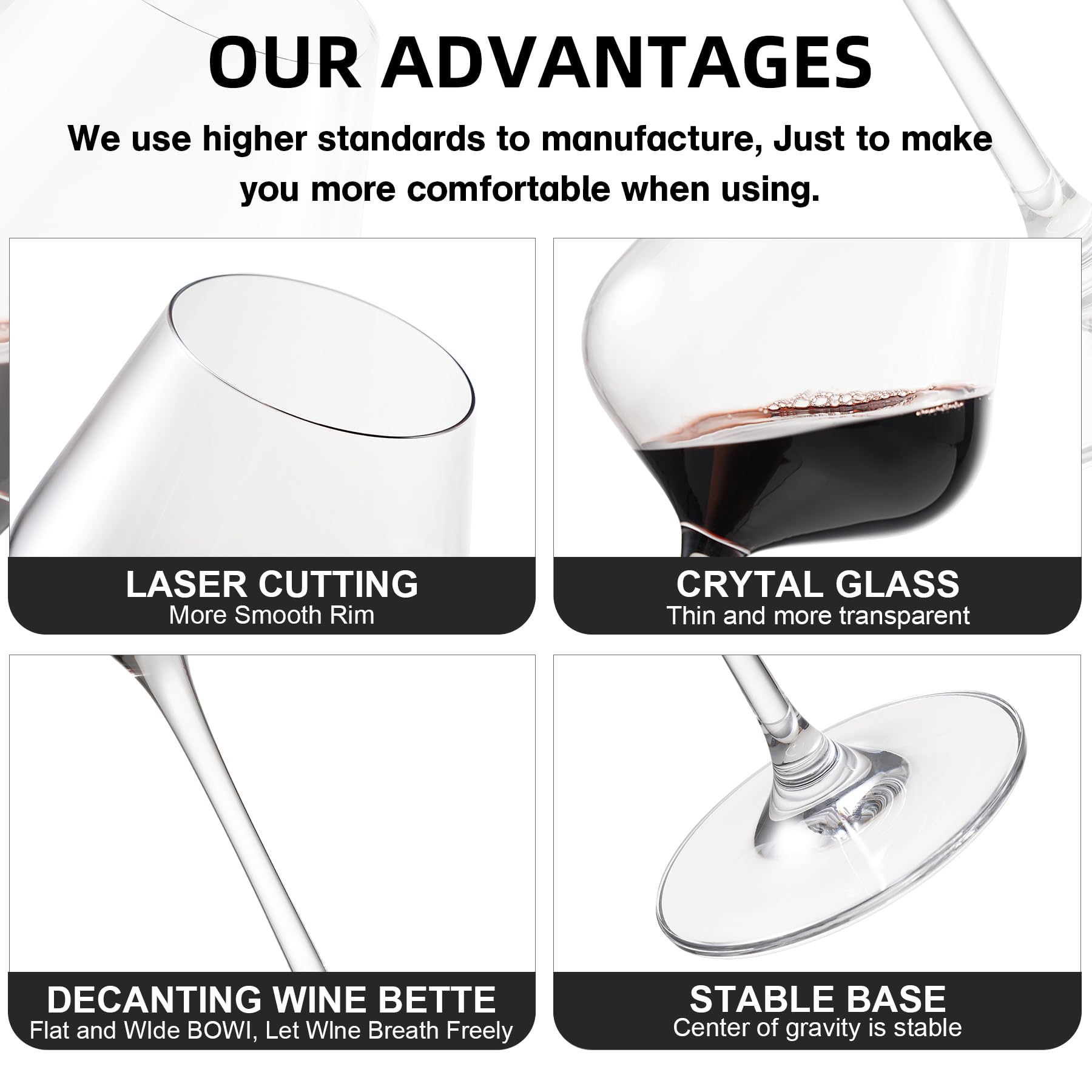Coccot dining and entertaining wine glasses ideal for home bars and hotels