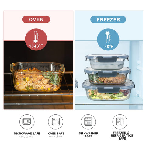 Coccot freezer-safe and dishwasher-safe containers for versatile storage and cleanup.