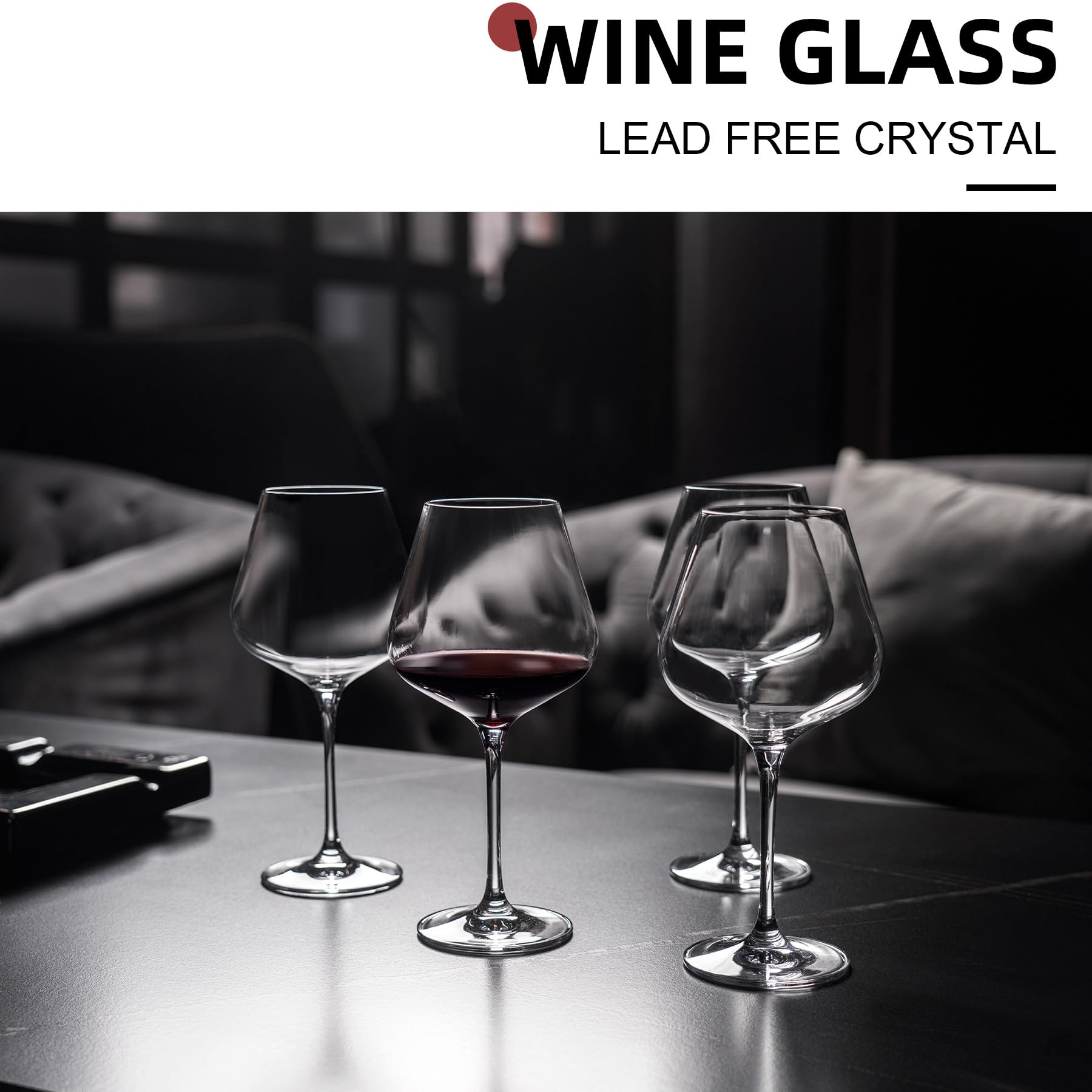 Coccot hand-blown crystal wine glasses offer Italian-style elegance and clarity