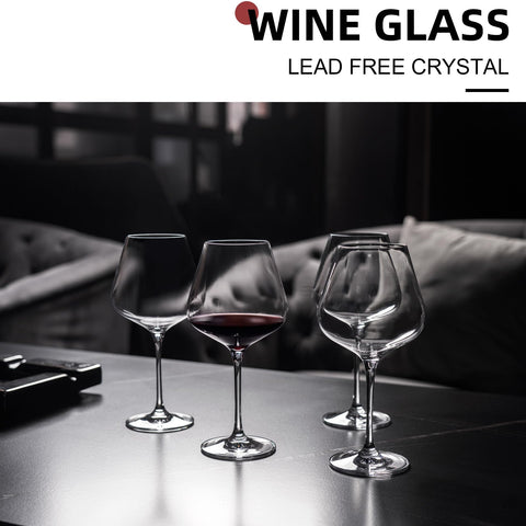 Coccot hand-blown crystal wine glasses offer Italian-style elegance and clarity