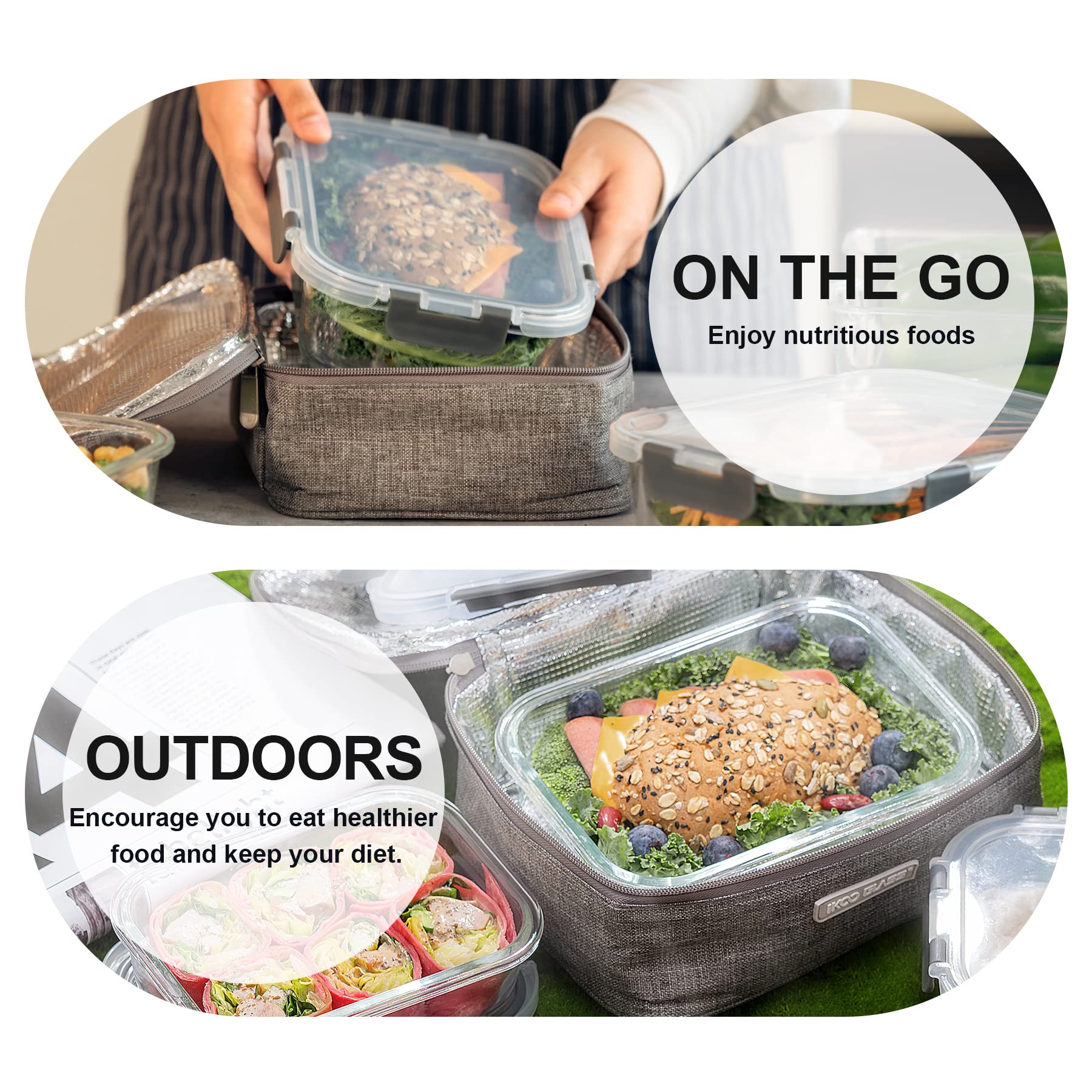 Coccot leak-proof lids prevent spills when carrying meals on the go.