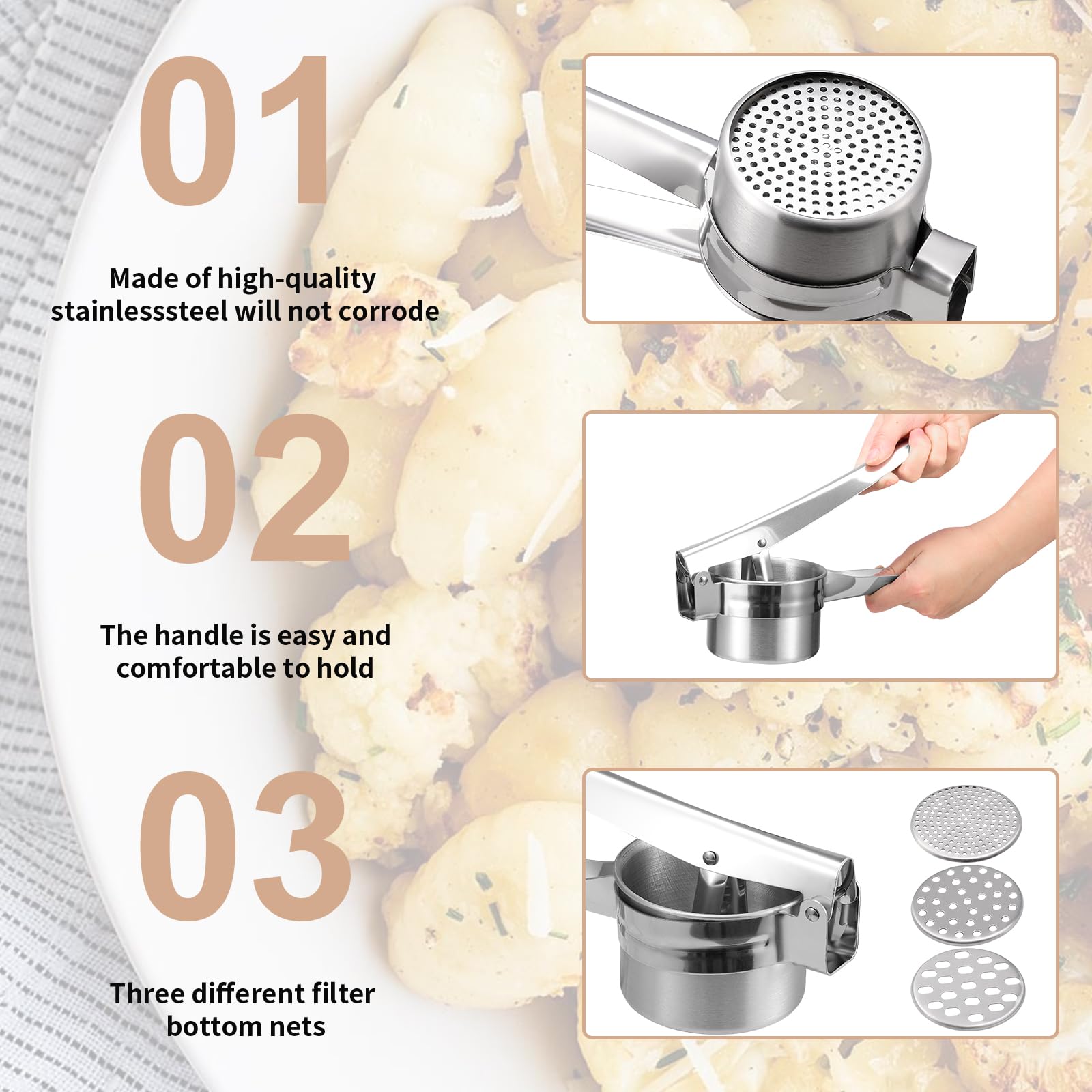 Cocfrss empanada press makes uniform pockets for tasty pastries.