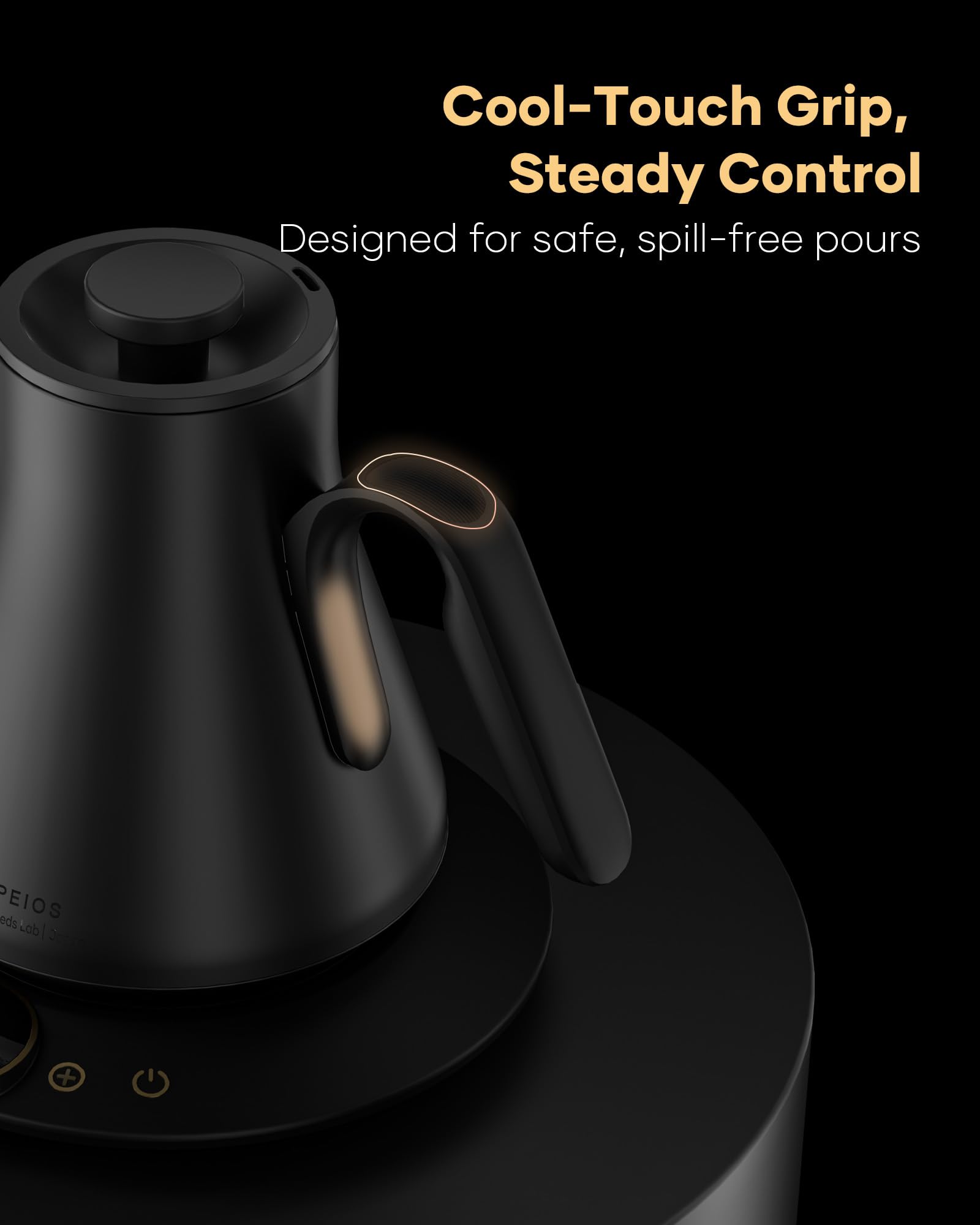 Cocinare FLOW B9 built-in brew timer supports consistent pour timing.