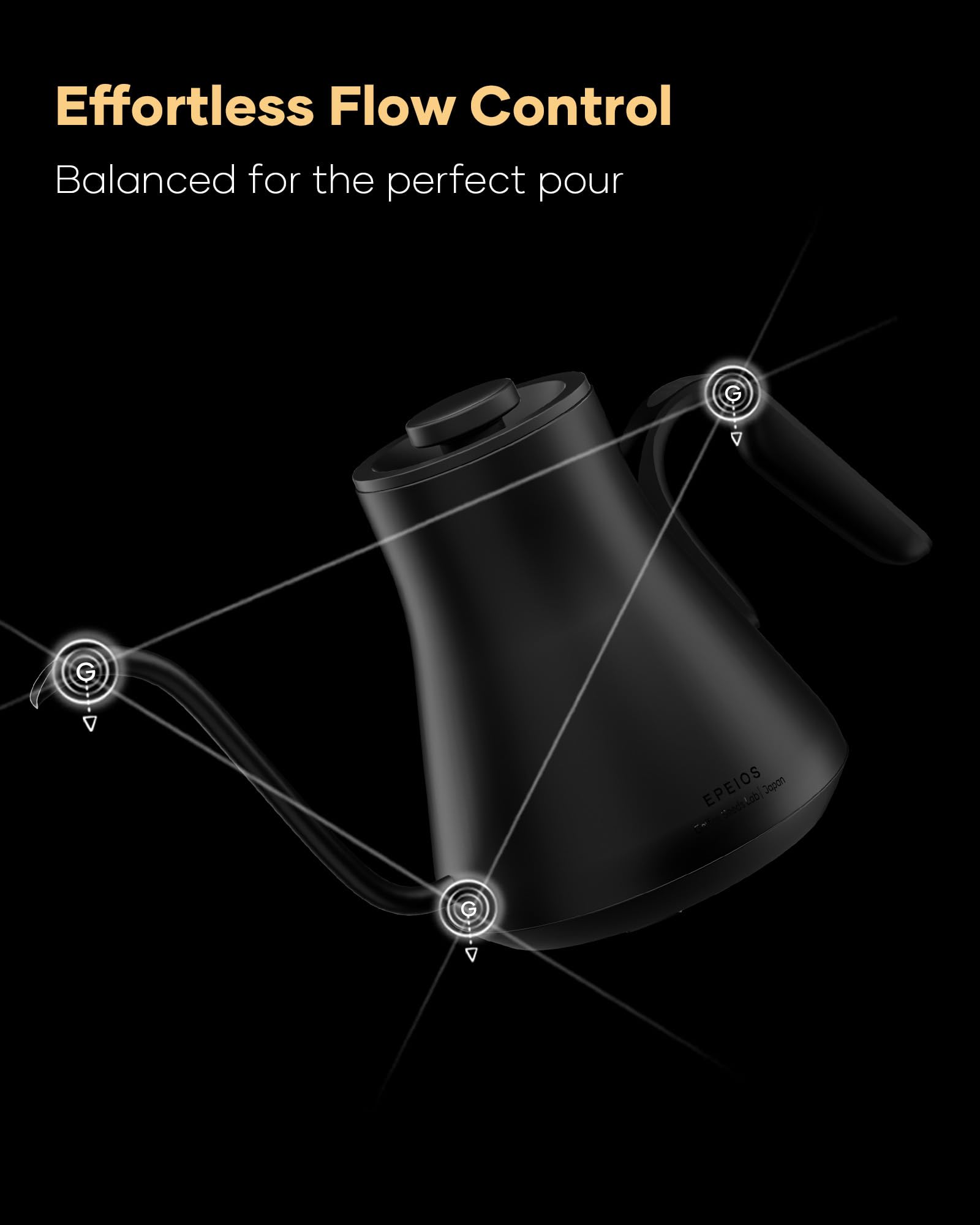 Cocinare FLOW B9 keep warm function maintains your chosen temperature for later cups.