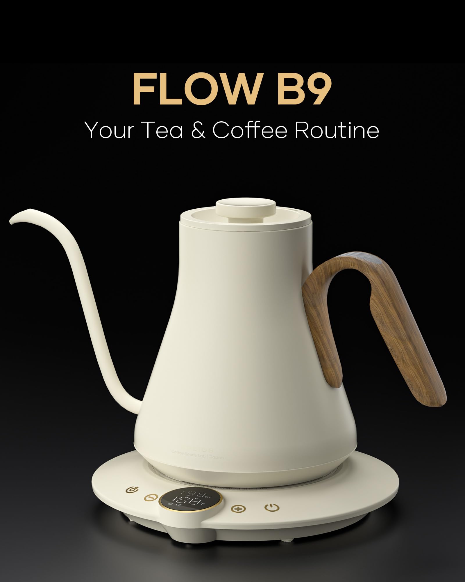 Cocinare Flow B9 precision temp base maintains accurate heat for consistent brews