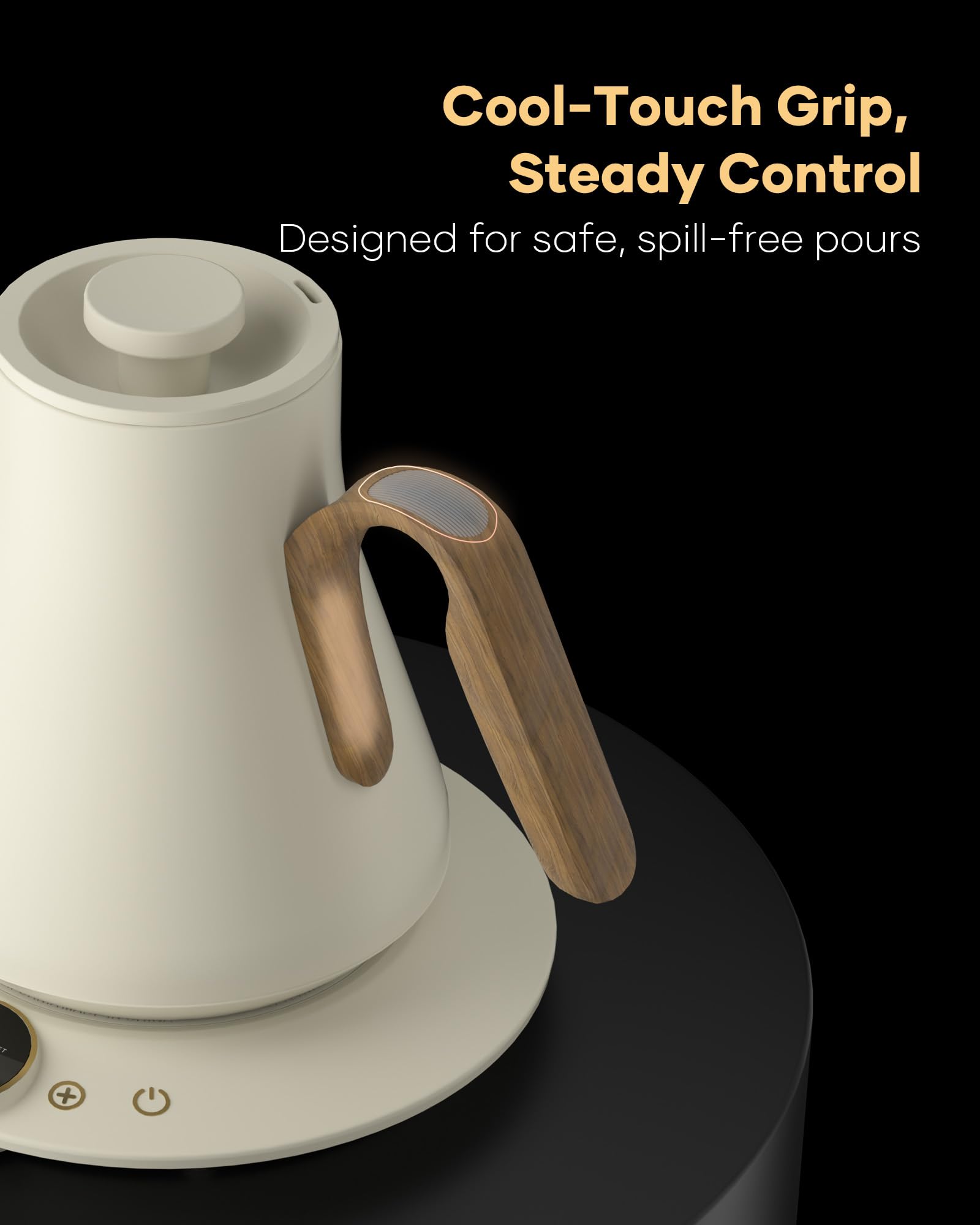 Cocinare Flow B9 S shaped spout delivers smooth pours