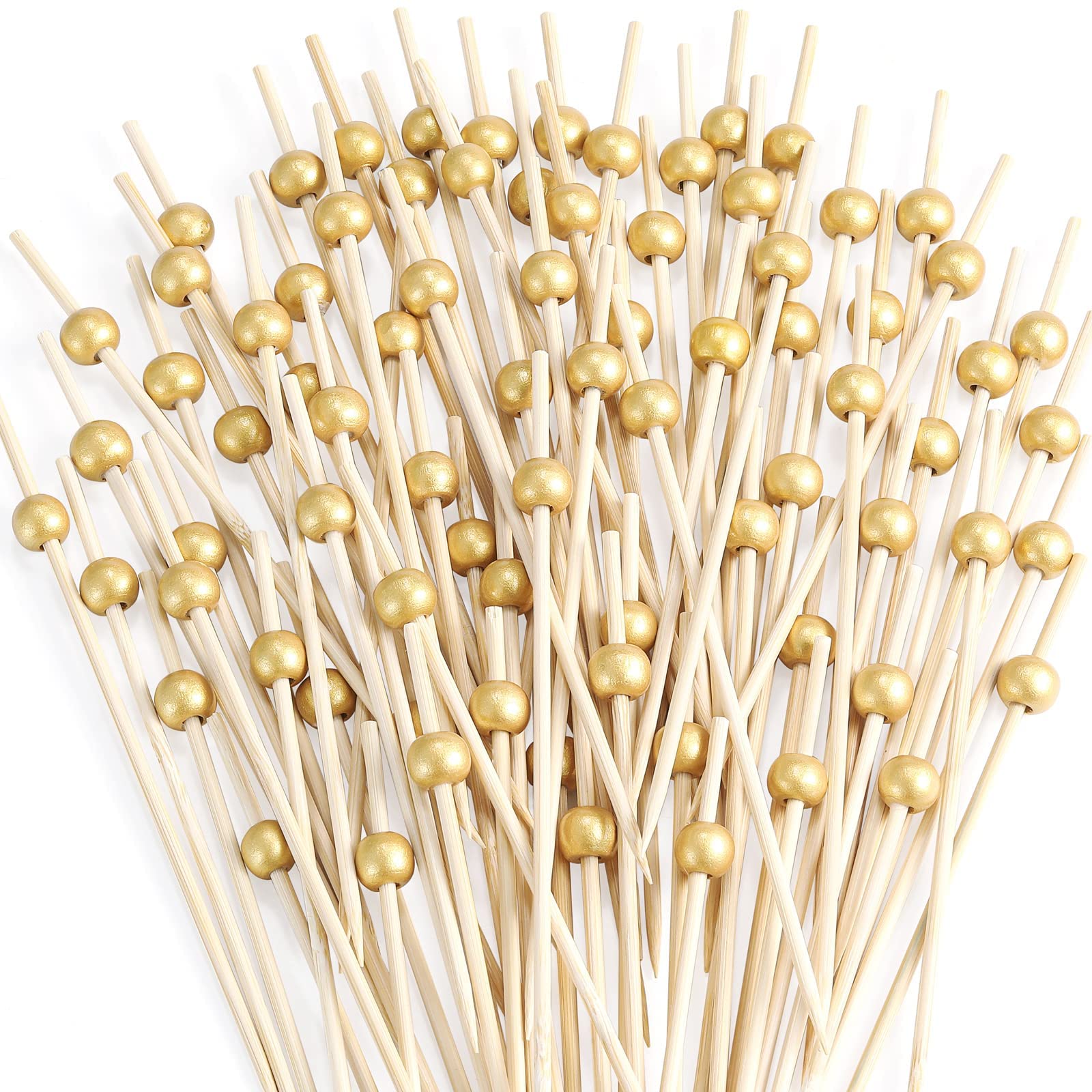 CockStixs gold pearl cocktail picks for stylish garnishes in drinks