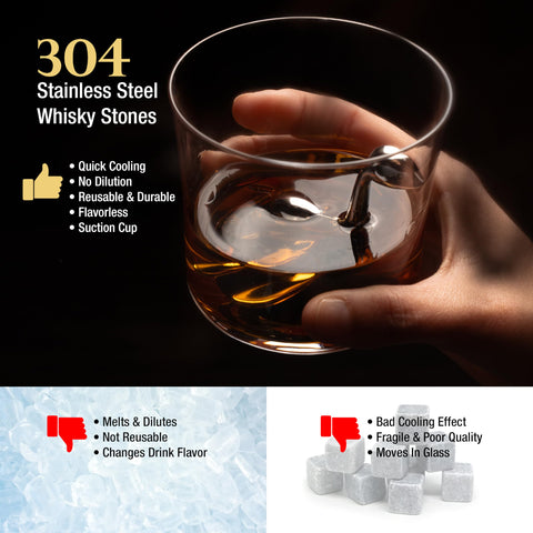 Cocktail Critters suction-base Loch Ness stone stays secure in glass.