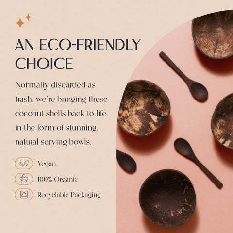 COCOBOWLCO ebony spoons pair with bowls for natural table styling