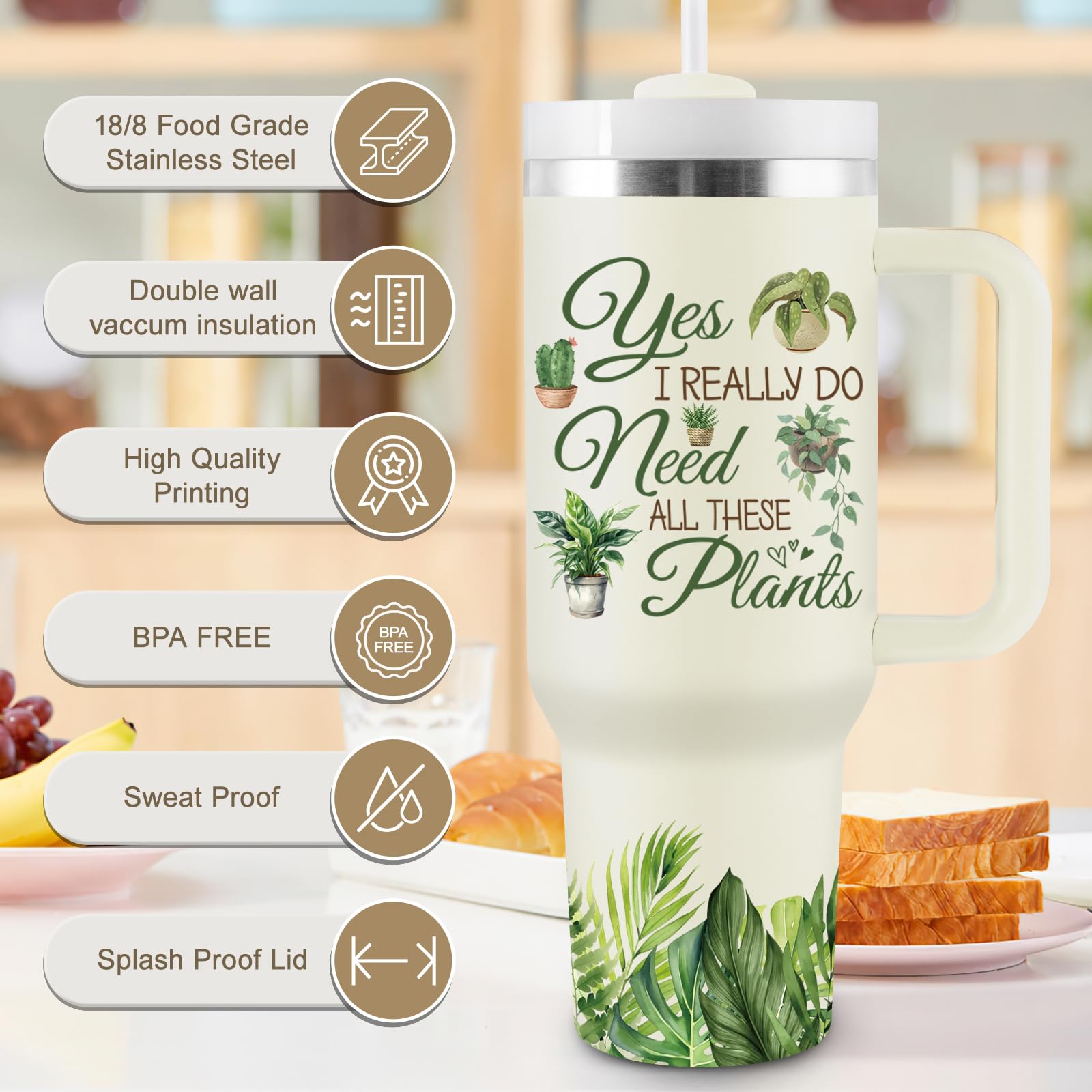 COCOGIFTS BPA-free lid ensures safe sipping while gardening outdoors.