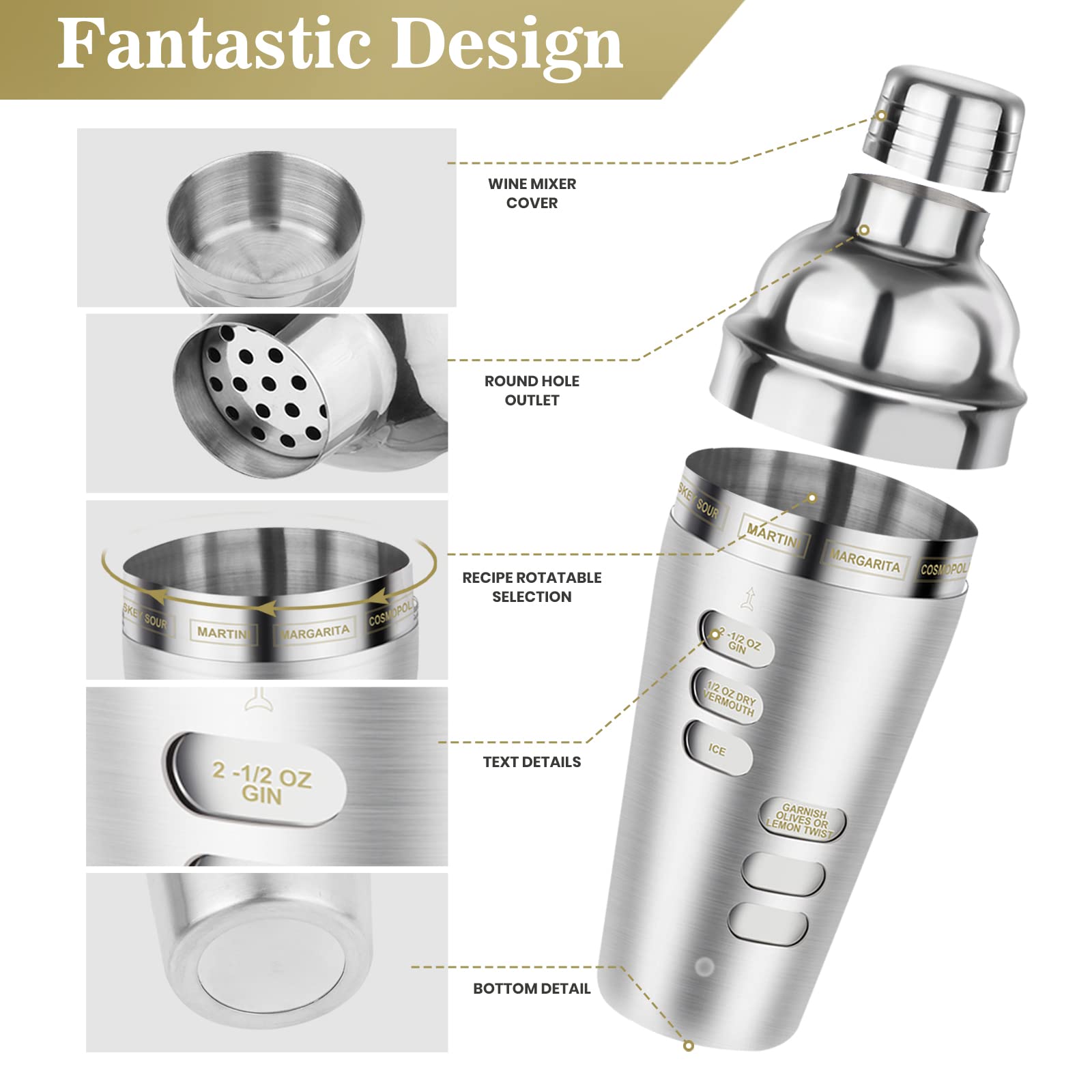 Cocosun double-bottom shaker design keeps hands warm and prevents spills