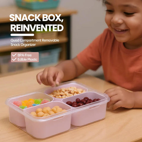Codiekey Snackle Box clip-on lock seals freshness during travel.