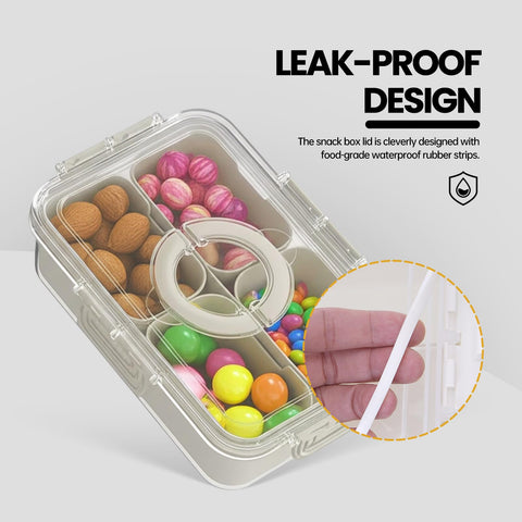 Codiekey Snackle Box easy-carry design for on-the-go snacks.