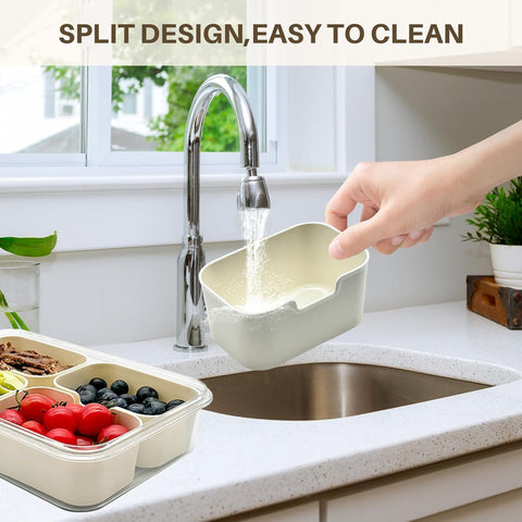 Codiekey Snackle Box Container fridge-safe and dishwasher-safe for easy storage and cleaning.