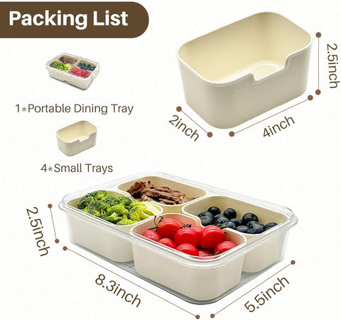 Codiekey Snackle Box Container features silicone seal and clip-lock for secure freshness.