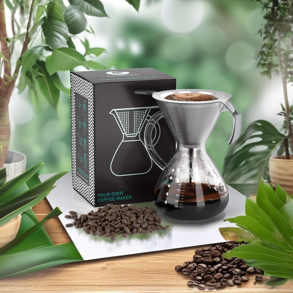 Coffee Gator cool-touch collar for safe handling of hot brew
