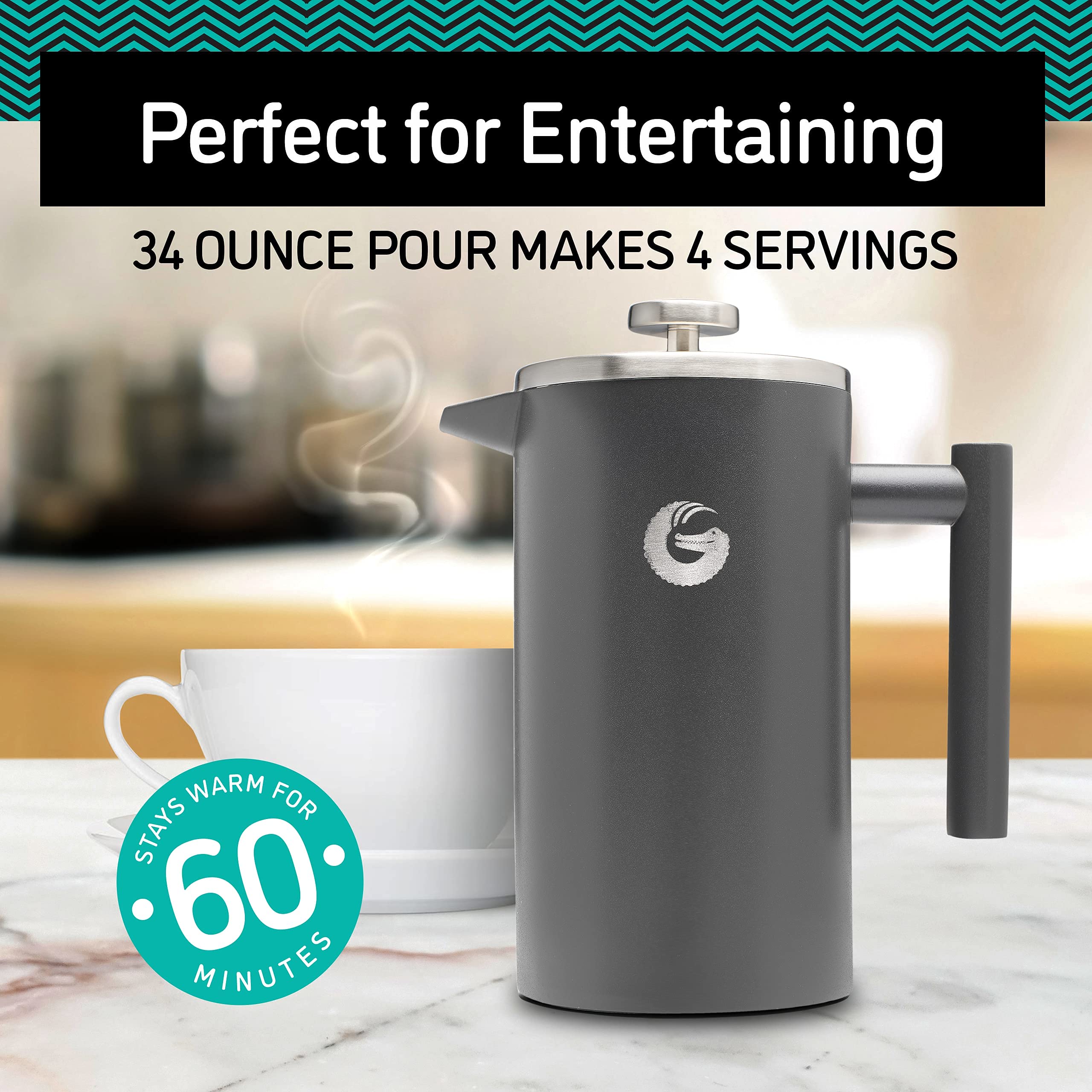 Coffee Gator double wall stainless steel insulation 304 durable construction