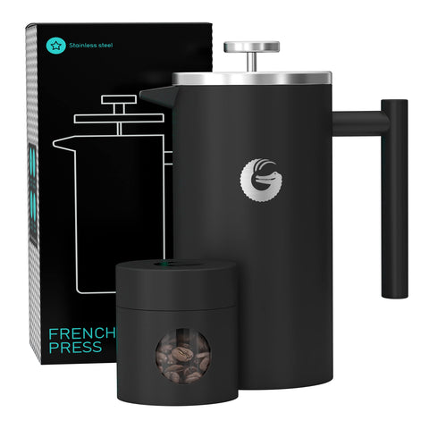 Coffee Gator French Press 34 oz capacity for sharing mornings.