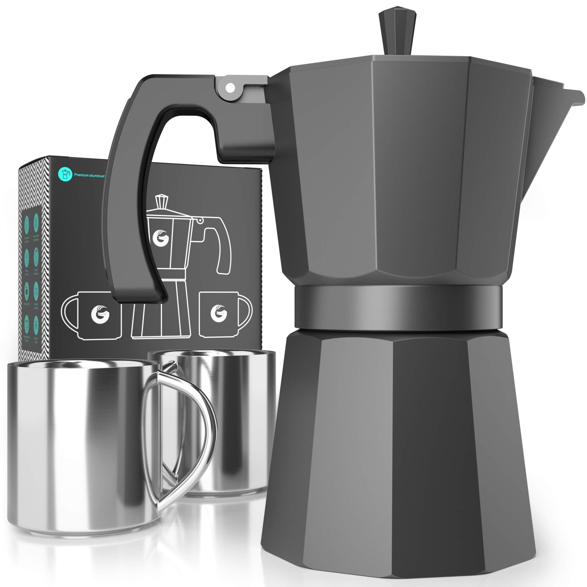 Coffee Gator Moka Pot base water compartment shows the heating chamber for quick espresso rituals.