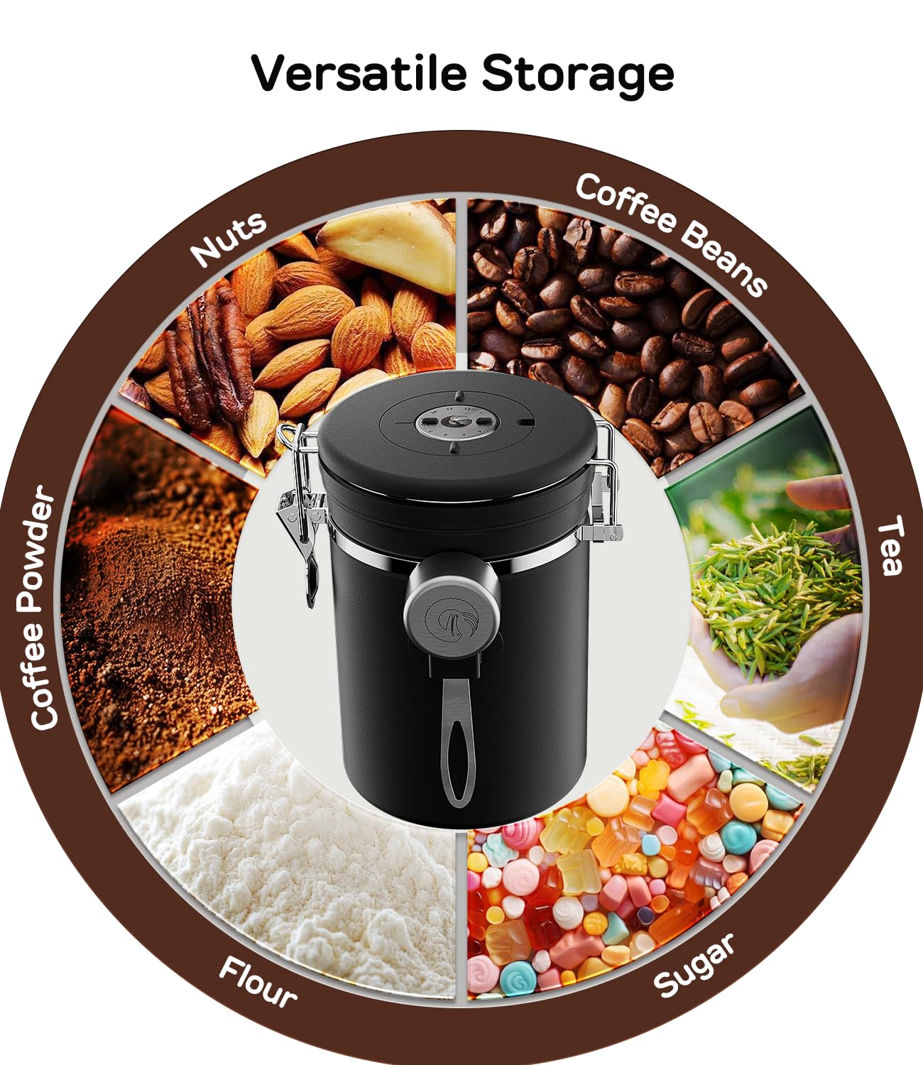 Coffee Gator airtight seal blocks moisture for tea storage