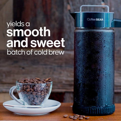 COFFEE BEAR dishwasher-safe components simplify cleanup.