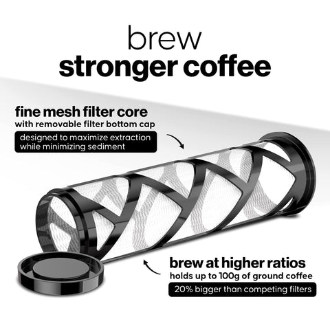COFFEE BEAR mesh filter for cold brew, tea, and infused water.