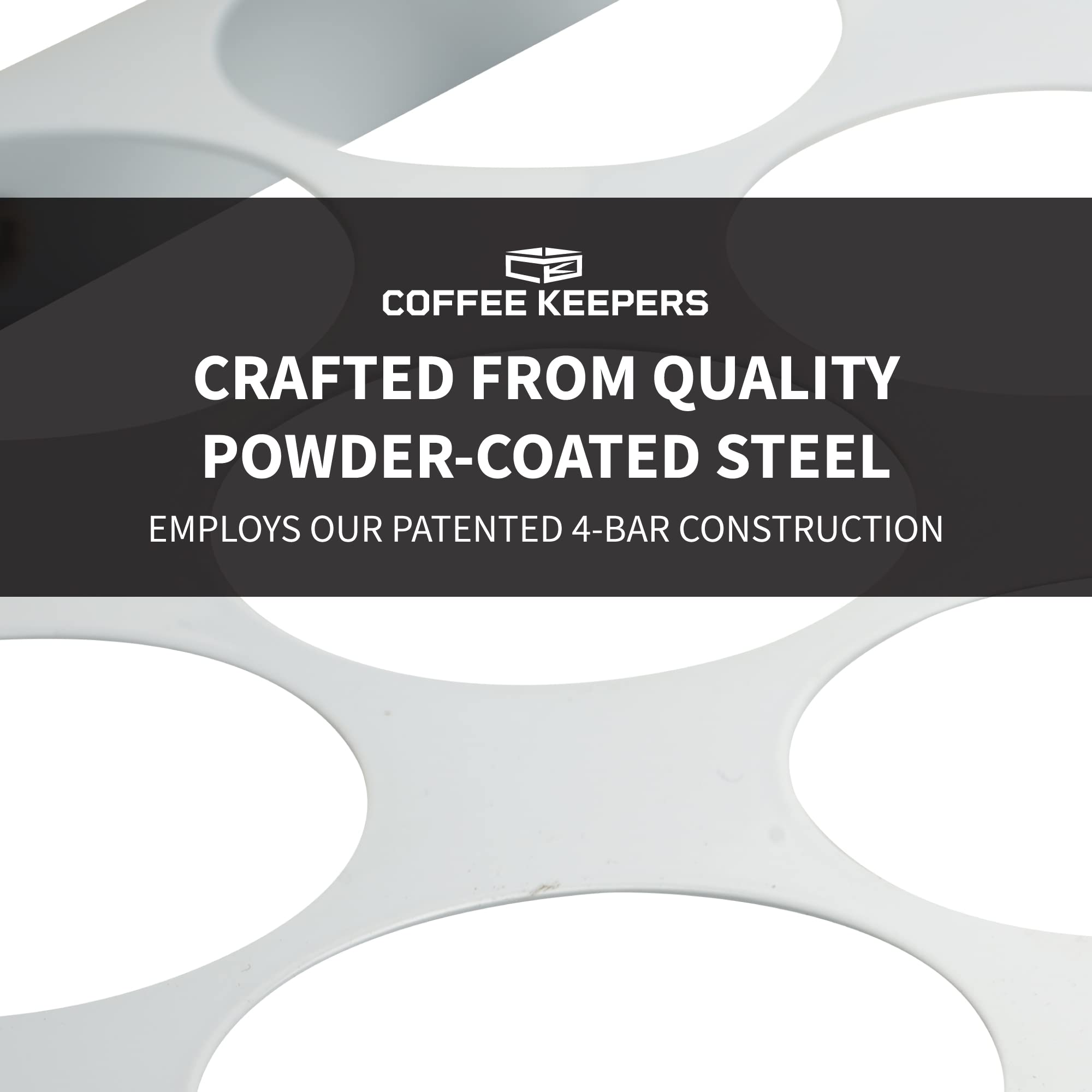 COFFEEKEEPERS minimalist coffee station solution for small spaces.