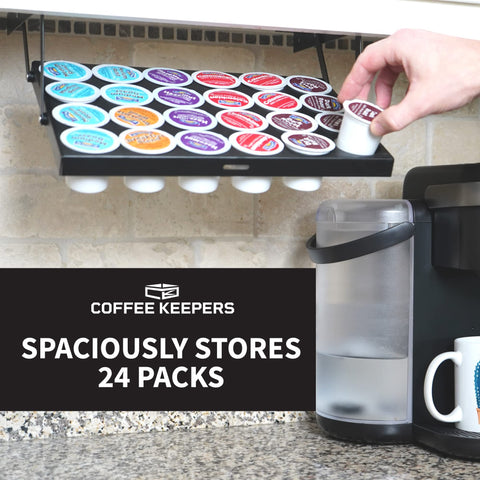 COFFEEKEEPERS RV and office-friendly K-Cup organizer for compact spaces