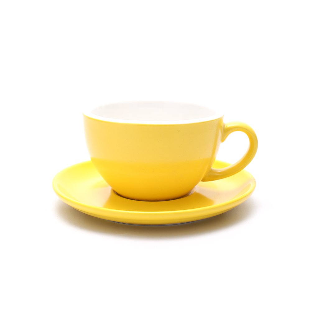 Coffeezone latte art cappuccino cup, showcasing a professional cup shape for latte art.