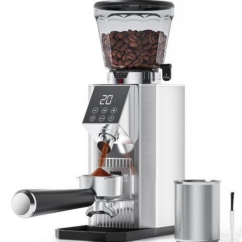 COFIBREWS burr coffee grinder with 300 g hopper for daily brewing