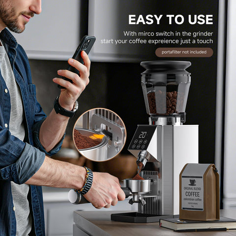 COFIBREWS 40 mm conical burrs provide consistent grind