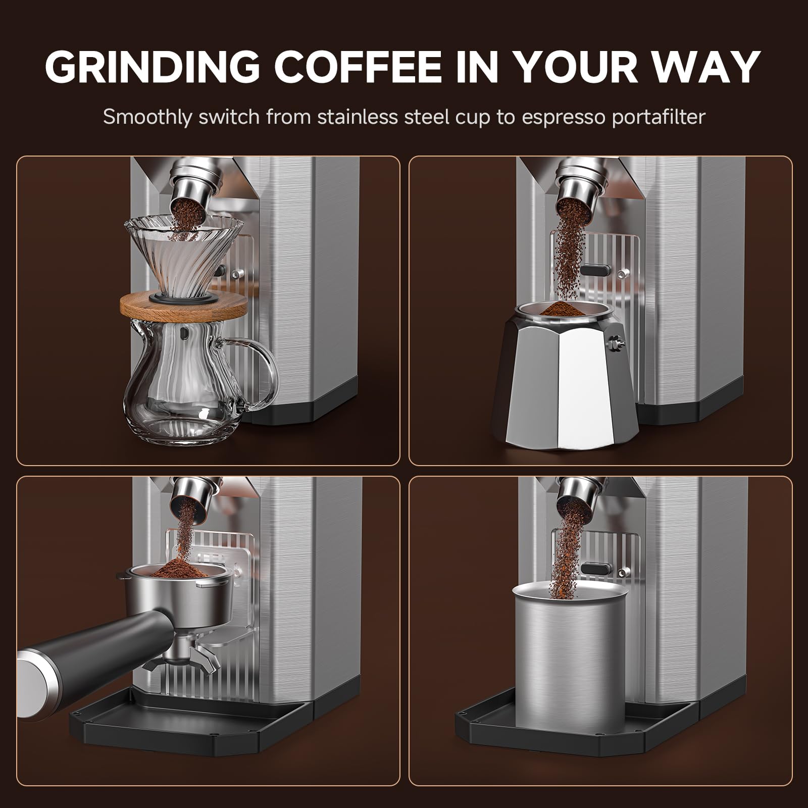 COFIBREWS low-speed operation preserves coffee oils and aroma