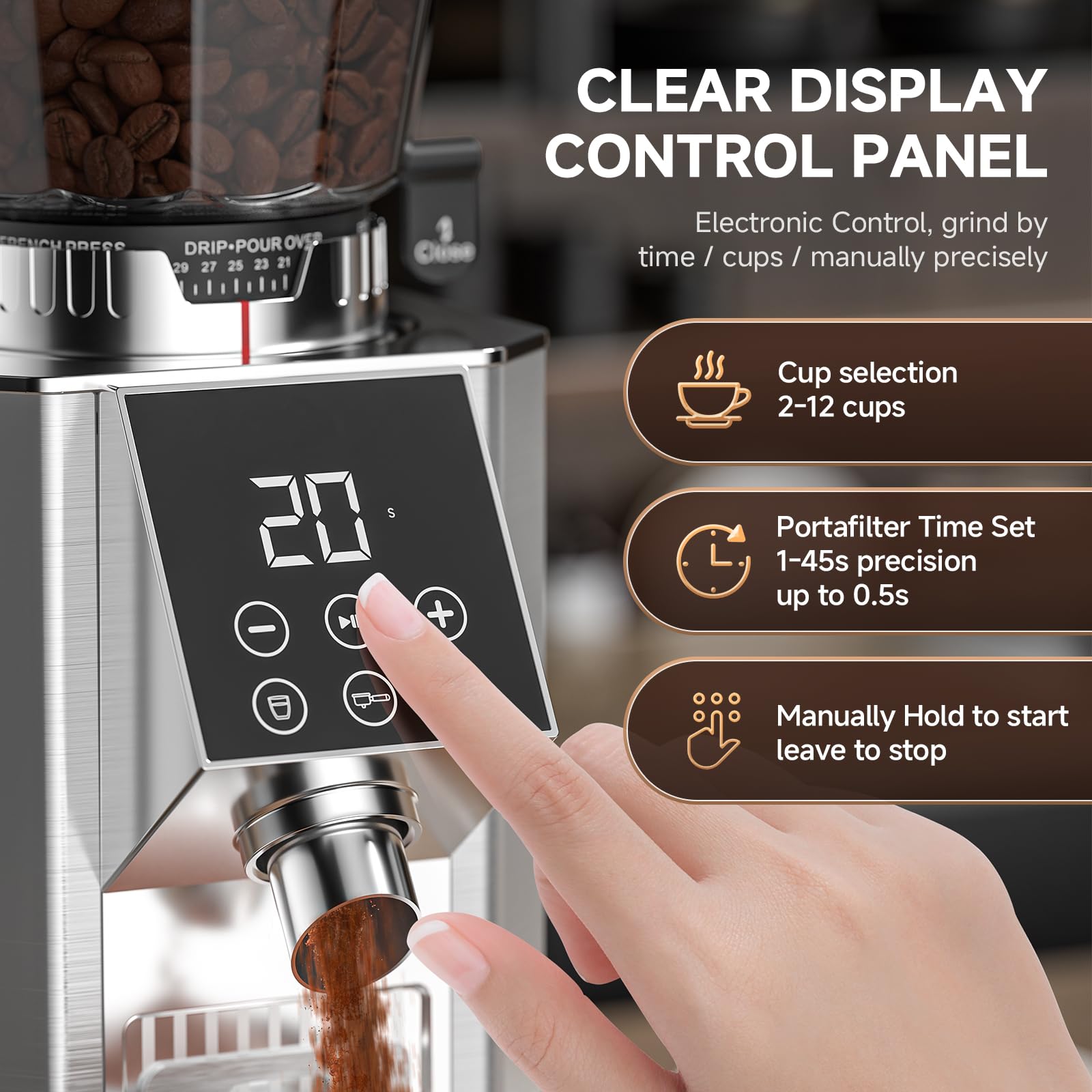 COFIBREWS removable parts facilitate easy cleaning after grinding
