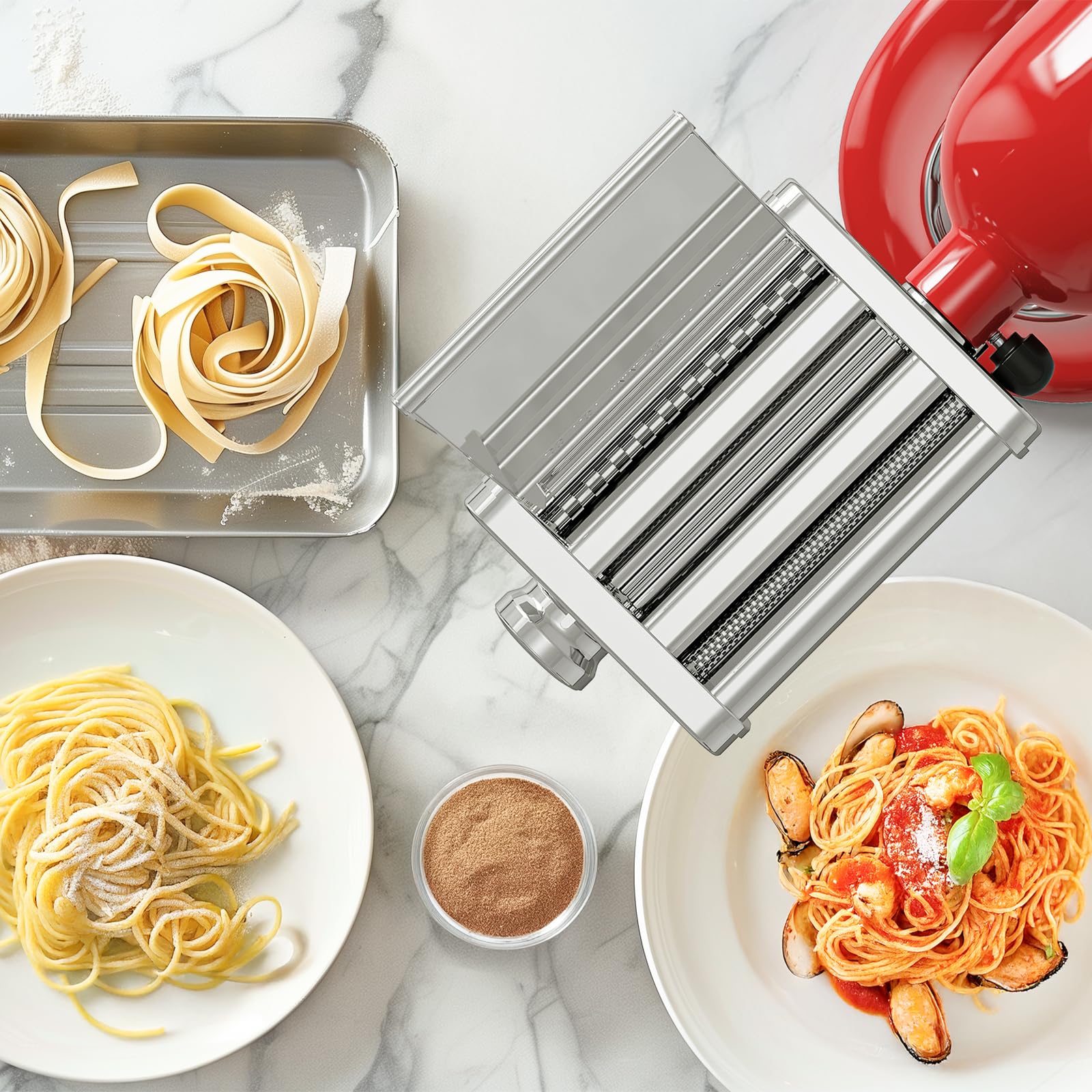 Easy to attach to KitchenAid, saving time and effort.