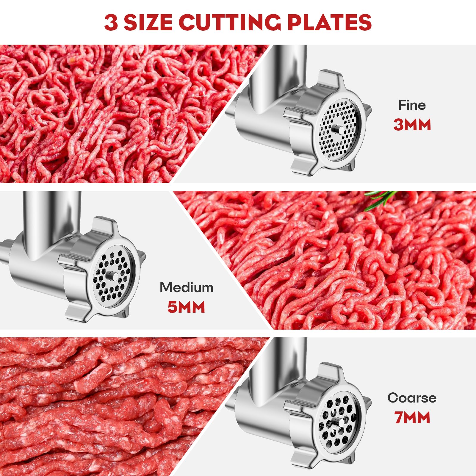 Cofun cheese grater attachment for KitchenAid offers versatile shredding with four blades.
